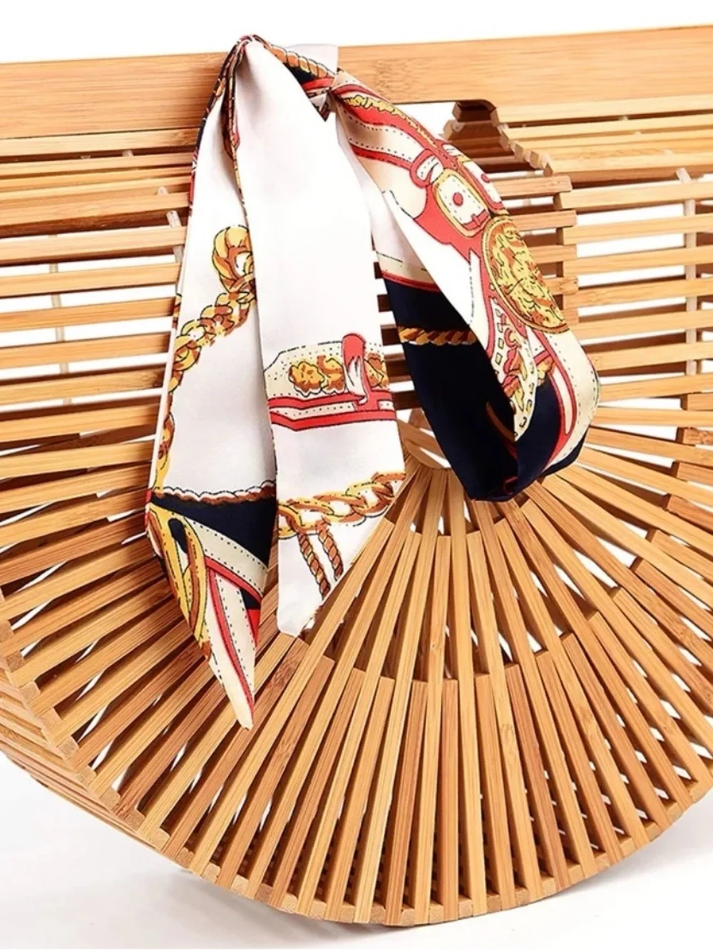 Natural Bamboo Arc Tote - Unbranded